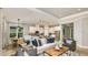 Open-concept living room showcases modern furnishings and decor, seamlessly flowing into a well-equipped kitchen at 4215 Barbuda Ln, Kissimmee, FL 34758
