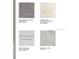 Selection of Shaw Collins Bay carpet, ITS Boston Ambar tile, Chatham White cabinets, and Blanco Sand granite at 491 Wayland Dr, Haines City, FL 33844
