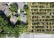 Top-down view showing home adjacent to an extensive citrus grove at 7201 Halton Ct, Windermere, FL 34786