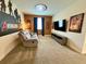 This bedroom features a decorative brick wall and Avengers decor at 1077 Leader St, Davenport, FL 33896