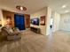 This bedroom features a decorative brick wall and Avengers decor at 1077 Leader St, Davenport, FL 33896