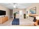 Main bedroom with ensuite bathroom access and bright natural light at 11 Huntley Ct, Haines City, FL 33844