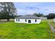 Exterior of the house showing a flat backyard with new construction of home at 16734 Sw 18Th Avenue Rd, Ocala, FL 34473