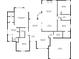 Detailed floor plan showcasing the layout of the home including bedrooms, bathrooms, living areas, and garage at 1855 Vista Royale Blvd, Orlando, FL 32835