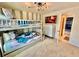 Stylish ' bedroom featuring modern bunk beds, a TV, and a minimalist design at 2034 Fleming Mist Pl, Kissimmee, FL 34747