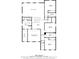 Floor plan showing room dimensions of bedrooms, bathrooms, and laundry for the second floor at 2294 Gold Dust Dr, Minneola, FL 34715
