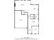 Floor plan showing room dimensions for the first floor of a home with a garage and kitchen at 2294 Gold Dust Dr, Minneola, FL 34715