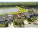 Aerial view of home with lake view, showcasing lush greenery and water at 4608 Atwood Dr, Orlando, FL 32828