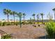 A charming playground is furnished with swings, climbing features, and cozy toadstool seats at 531 Wayland Dr, Haines City, FL 33844