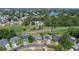 Aerial view of a residential neighborhood with pond nearby at 622 Tomlinson Ter, Lake Mary, FL 32746