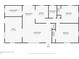 Detailed floor plan showcasing the layout of the home, including room dimensions and locations at 826 S Montgomery Ave, Deland, FL 32720