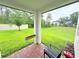 View of the beautiful backyard from the patio area, perfect for entertaining at 877 Rivers Crossings St, Clermont, FL 34714