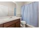 Bathroom features a tub with shower and vanity with plenty of storage at 886 Sherbourne Cir, Lake Mary, FL 32746