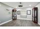 Dining room with crown molding, ceiling fan and recessed lights at 949 Shadow Oaks Rd, Kissimmee, FL 34744