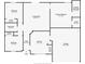 Detailed floor plan showcasing the layout of the home, including bedrooms, living room, kitchen, and bathrooms at 970 Courtland Blvd, Deltona, FL 32738