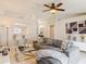 Spacious living room with breakfast bar, vaulted ceiling and stylish decor at 970 Courtland Blvd, Deltona, FL 32738