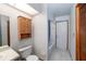 Bathroom with vanity sink, tiled floor, medicine cabinet, toilet, and shower at 1241 Leatherwood Dr, Altamonte Springs, FL 32714