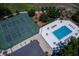 Overhead shot featuring tennis courts, pool, and playground at 1241 Leatherwood Dr, Altamonte Springs, FL 32714