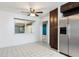 Eat-in kitchen featuring stainless steel appliances and a breakfast nook at 18 Palmira Rd, Debary, FL 32713