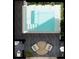 Top-down view of a private pool with a patio area and outdoor seating at 209 Breezeway Dr, Davenport, FL 33897