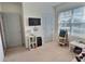 Cozy bedroom featuring neutral walls, a window with blinds, a closet, and carpet flooring at 3329 Royal Tern Dr, Winter Haven, FL 33881