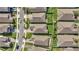 An aerial view of neighborhood homes with landscaped yards and well-maintained streets at 338 Wooded Vine Dr, Winter Springs, FL 32708