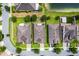 Aerial view of the property and neighboring homes, highlighting proximity to one another at 4051 Prairie Reserve Blvd, Orlando, FL 32824