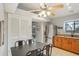 Efficient kitchenette featuring stainless steel refrigerator and pantry access, great for meal prep at 520 Starstone Dr, Lake Mary, FL 32746