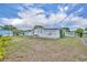 View of the backyard with grassy area and manicured landscaping at 750 Polo Park Blvd, Davenport, FL 33897
