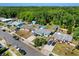 Aerial view showcasing a residential neighborhood with mature trees at 793 Greenway Pl, Daytona Beach, FL 32114