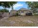 Home featuring a quaint backyard with a fence, and mature trees, and lush greenery at 803 Jersey Ave, St Cloud, FL 34769