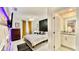 Well appointed bedroom featuring Star Wars motif and en suite bath at 8940 Coconut Breeze Dr, Kissimmee, FL 34747