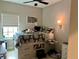 Bedroom featuring platform bed with storage drawers and bedside table at 1266 Spotted Sandpiper Loop, Winter Springs, FL 32708
