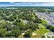 Aerial view showcasing the home's location near shopping, recreation, and community amenities at 1341 W Belmar St, Lakeland, FL 33815