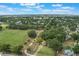 Aerial view highlighting proximity to a community park and recreational facilities at 1341 W Belmar St, Lakeland, FL 33815