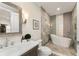 Stylish bathroom featuring a soaking tub with modern fixtures and beautiful tile work at 1455 Kelso Blvd, Windermere, FL 34786