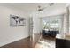 Office with natural light, hardwood floors, and a modern design at 1455 Kelso Blvd, Windermere, FL 34786
