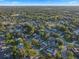 An aerial view features lush trees, winding roads, and numerous homes with private pools at 146 Tollgate Trl, Longwood, FL 32750