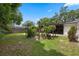 Large, well-maintained backyard with lush green grass and mature trees at 146 Tollgate Trl, Longwood, FL 32750