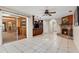 Large living area with brick fireplace, wet bar and skylight at 146 Tollgate Trl, Longwood, FL 32750
