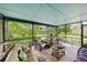 Relaxing screened porch with comfortable seating and views of the lush backyard at 1516 Arthur St, Orlando, FL 32804