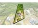 An aerial perspective displays the home's generous lot, pool, and landscaping, enveloped by lush greenery at 2245 Bronco Dr., St Cloud, FL 34771
