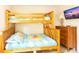 Bedroom features carpet, a bunk bed with a Winnie-the-Pooh themed blue comforter set at 2805 Lido Key Ct, Kissimmee, FL 34747