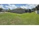 Spacious backyard featuring a screened-in pool and lush green lawn at 4906 Keaton Crest Dr, Orlando, FL 32837