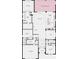 Detailed floor plan of a spacious home featuring three bedrooms, three bathrooms, a two car garage, and extended lanai at 5658 Nevis Ter, Kissimmee, FL 34758