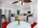 This updated kitchen has stainless steel appliances, granite countertops, and decorative backsplash at 737 Tanglewood Rd, Winter Springs, FL 32708