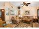 Inviting living room with views into the kitchen and dining area, offering an open and airy living space at 737 Tanglewood Rd, Winter Springs, FL 32708