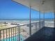 Balcony view with ocean, beach, and pool views at 935 S Atlantic Ave # 355, Daytona Beach, FL 32118