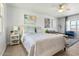 This bright bedroom has tasteful decor, offering a cozy and inviting ambiance at 935 S Atlantic Ave # 355, Daytona Beach, FL 32118