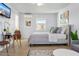 Cozy condo bedroom with natural light, comfortable bed, and chic decor in Daytona Beach Shores at 935 S Atlantic Ave # 355, Daytona Beach, FL 32118